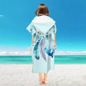 Microfiber Surf Poncho Changing Robe SKU-09-Dream Catcher