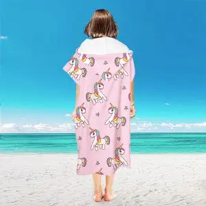 Microfiber Changing Towel Poncho SKU-23-Pink Pony