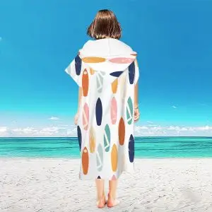 Microfiber Changing Towels Surf Poncho SKU-26-Colorful Surfboard