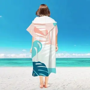 Surf Poncho Adults Wholesale SKU-43-Simple leaves