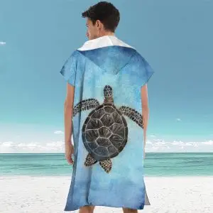 Surf Towel Poncho Wholesale SKU-61 - Turquoise Turtle